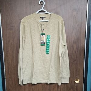 Banana Republic Size XL Beige Knit Long Sleeved Shirt